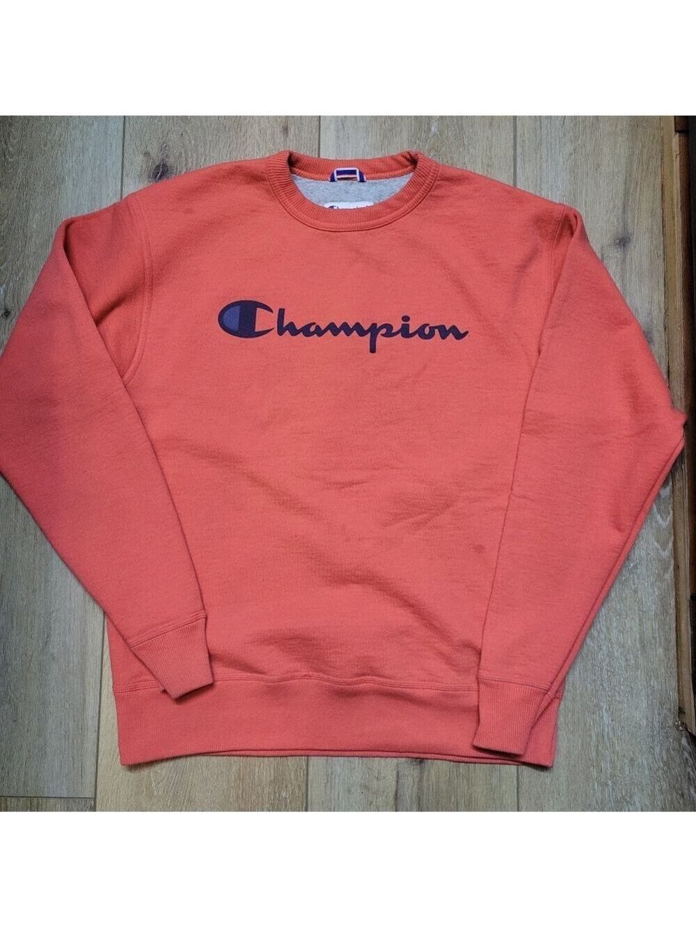 Champion Men's Orange Sweatshirt Size M